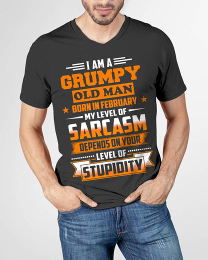 FEBRUARY GRUMPY OLD MAN SHIRT - FOR MAN - TLEE02 (SKU2605-128-02)