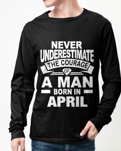 APRIL BORN MAN : COURAGE STRENGTH & PRIDE - FOR MAN - TLEE04 (SKU2606-126-04)