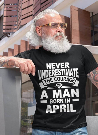 APRIL BORN MAN : COURAGE STRENGTH & PRIDE - FOR MAN - TLEE04 (SKU2606-126-04)