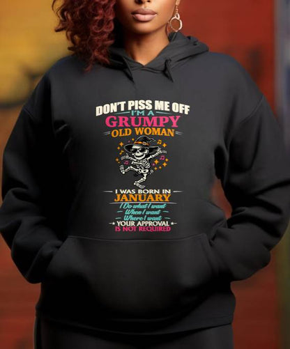 JANUARY - SASSY INDEPENDENT WOMAN FUNNY QUOTE - FOR WOMEN - TLEE01 (SKU2603-70-01)