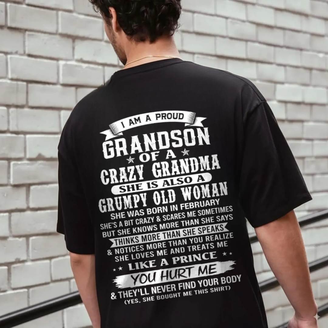 FEBRUARY - GRANDSON OF A CRAZY GRANDMA - FROM GRANDMA - TLEE02 (SKU2606-274-02)