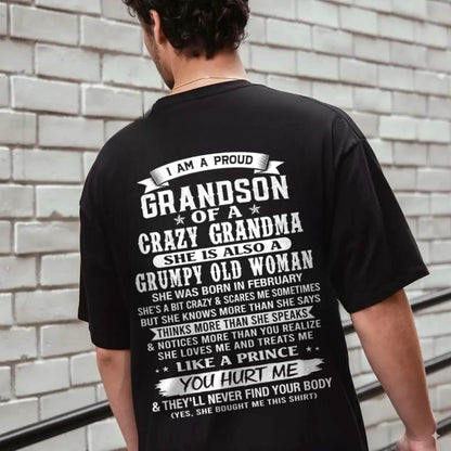 FEBRUARY - GRANDSON OF A CRAZY GRANDMA - FROM GRANDMA - TLEE02 (SKU2606-274-02)