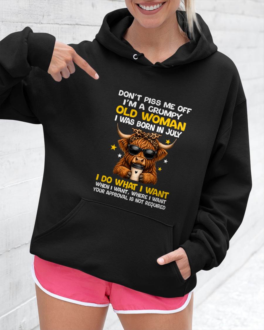 JULY BORN WOMAN FUNNY SHIRT - FOR WOMEN - TLEE07 (SKU2607-217-07)