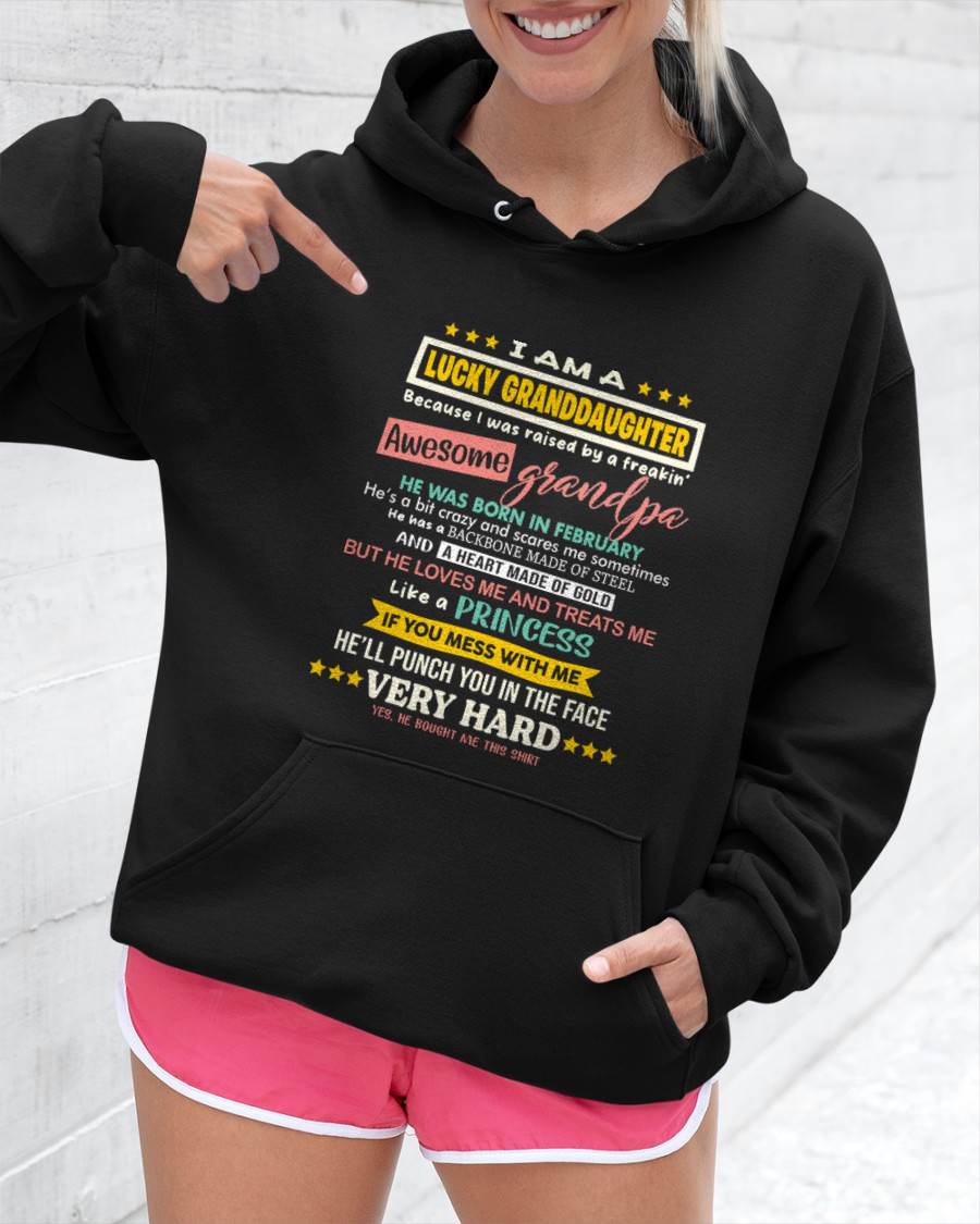 FEBRUARY GRANDPA – BLESSED GRANDDAUGHTER RAISED BY AN AMAZING GRANDPA - FROM GRANDPA - TLEE02 (SKU2603-273-02)