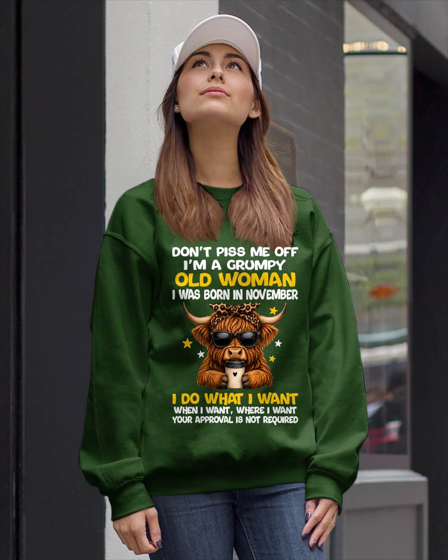 NOVEMBER BORN WOMAN FUNNY SHIRT - FOR WOMEN - TLEE11 (SKU2607-217-11)
