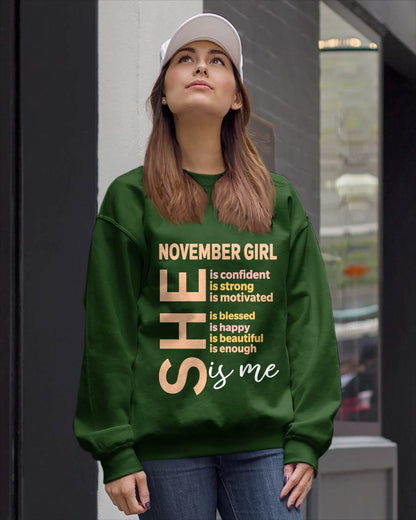 NOVEMBER GIRL - SELF LOVE TYPOGRAPHY - FOR WOMEN - TLEE11 (SKU2606-255-11)