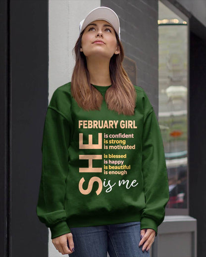 FEBRUARY GIRL - SELF LOVE TYPOGRAPHY - FOR WOMEN - TLEE02 (SKU2606-255-02)