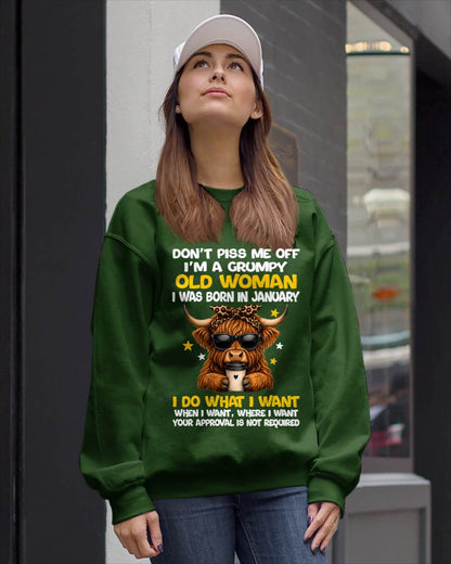 JANUARY BORN WOMAN FUNNY SHIRT - FOR WOMEN - TLEE01 (SKU2607-217-01)