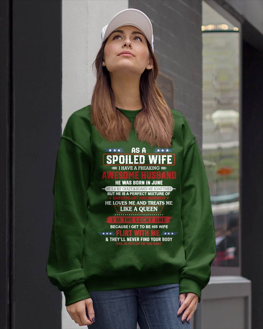 JUNE - AS A SPOILED WIFE  I HAVE A FREAKING AWESOME HUSBAND - FROM HUSBAND - TLEE06 (SKU12-290-06)