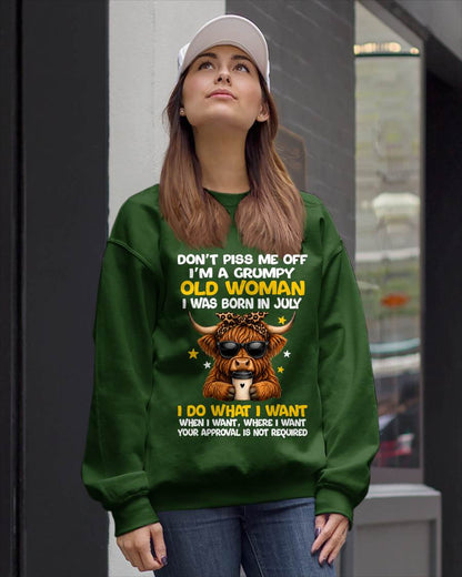 JULY BORN WOMAN FUNNY SHIRT - FOR WOMEN - TLEE07 (SKU2607-217-07)