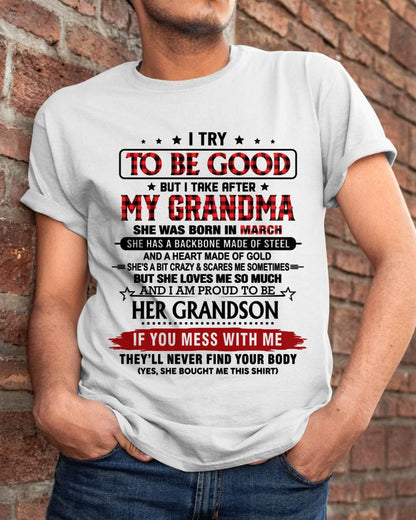 MARCH - I TRY TO BE GOOD BUT I TAKE AFTER MY GRANDMA - FROM GRANDMA - TLEE03 (SKU26T-01289-03)