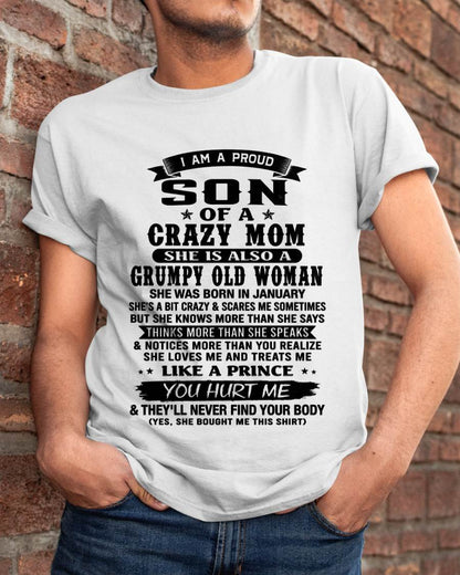 JANUARY - PROUD SON OF A FREAKIN' AWESOME MOM - FROM MOM - TLEE01 (SKU2607-60-01)