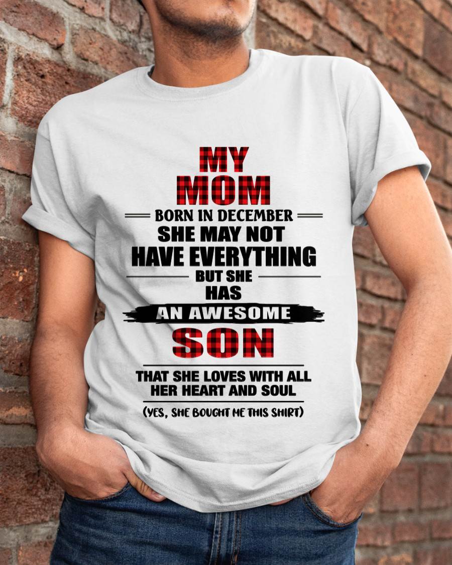 DECEMBER - A MOTHER'S LOVE, A SON'S PRIDE - FROM MOM - TLEE12 (SKU2606-149-12)