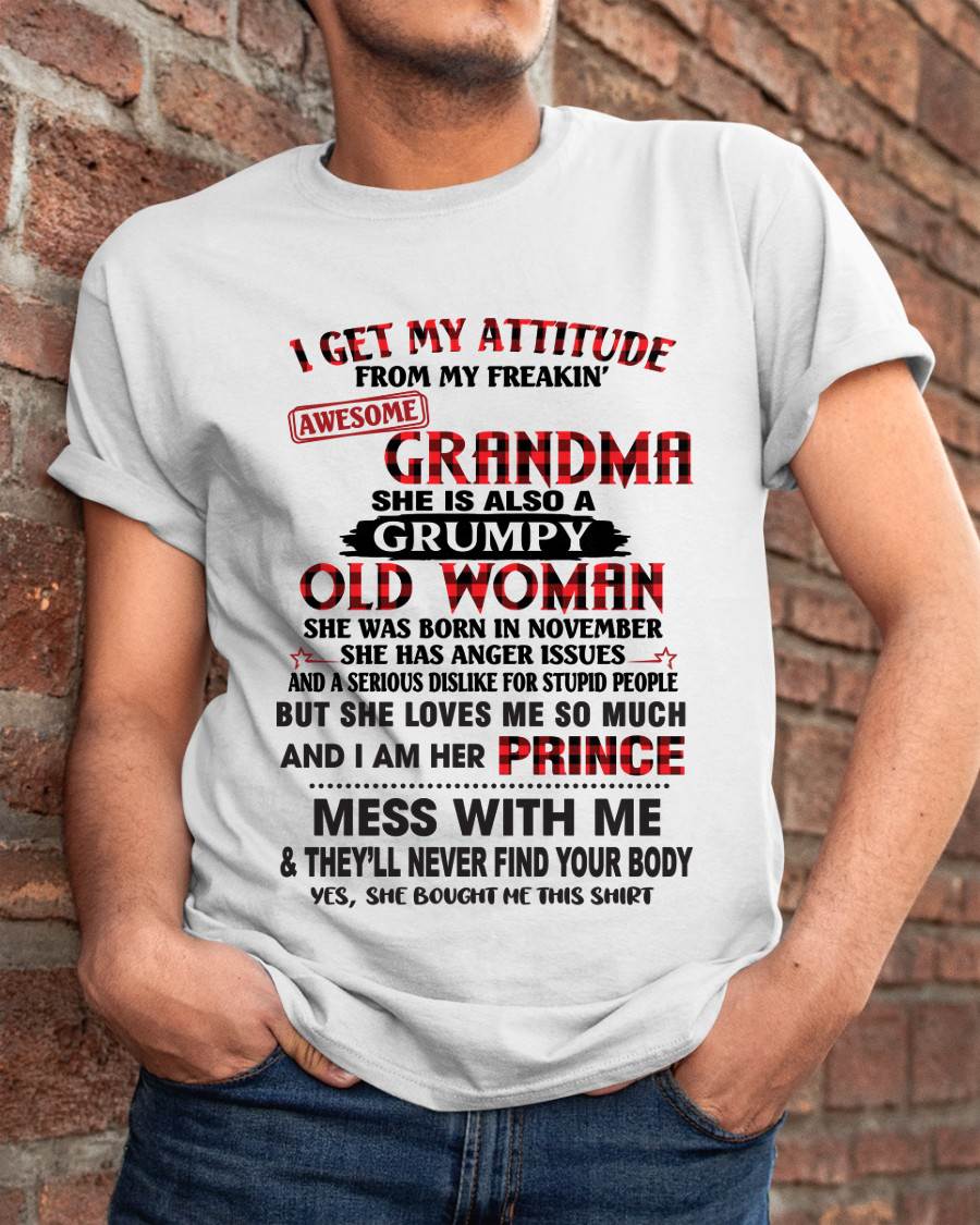 NOVEMBER - I GET MY ATTITUDE FROM MY FREAKIN’ AWESOME GRANDMA - FROM GRANDMA - TLEE11 (SKU2603-157-11)