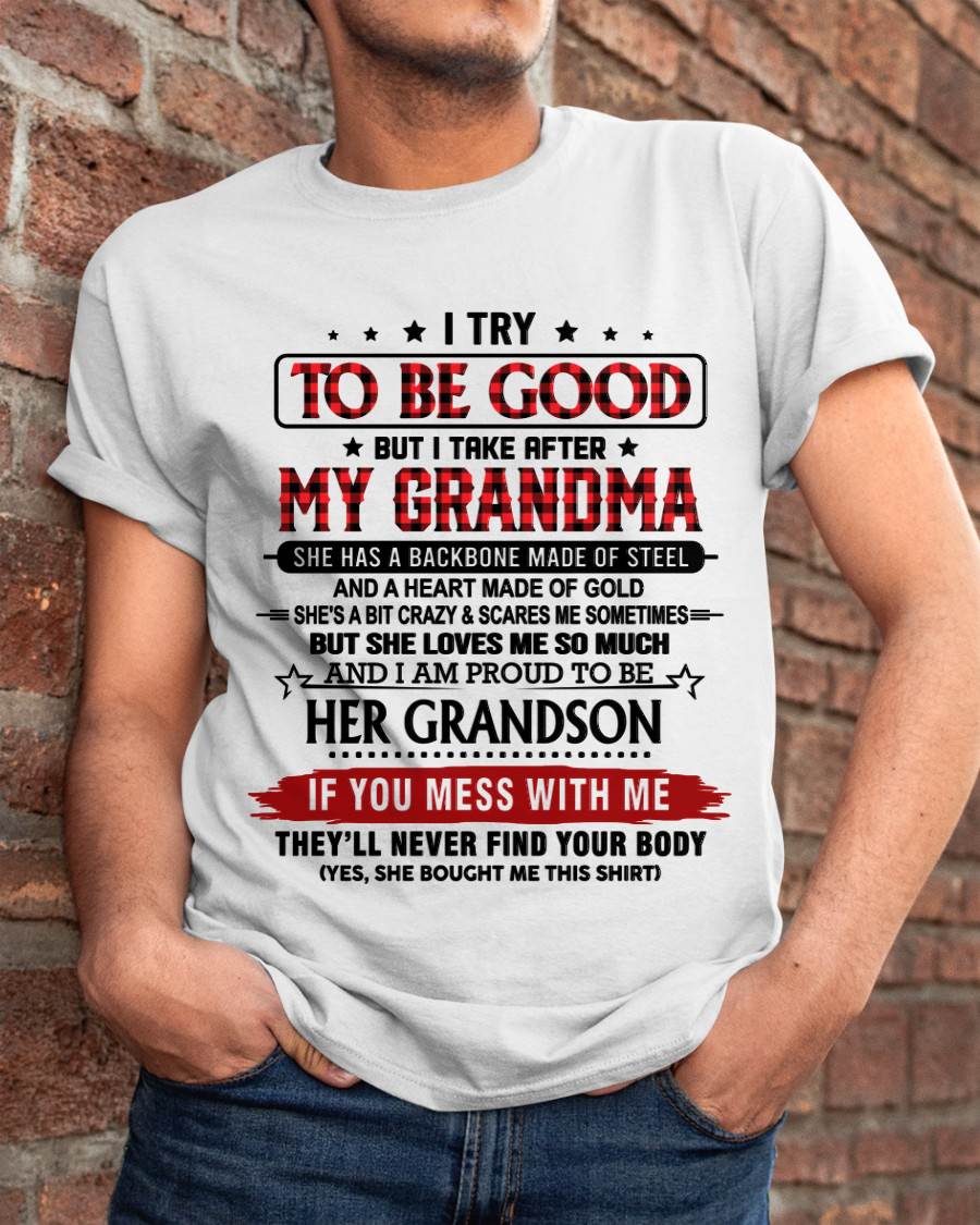 I TRY TO BE GOOD BUT I TAKE AFTER MY GRANDMA - FROM GRANDMA - TLEE00 (SKU26T-01289-00)