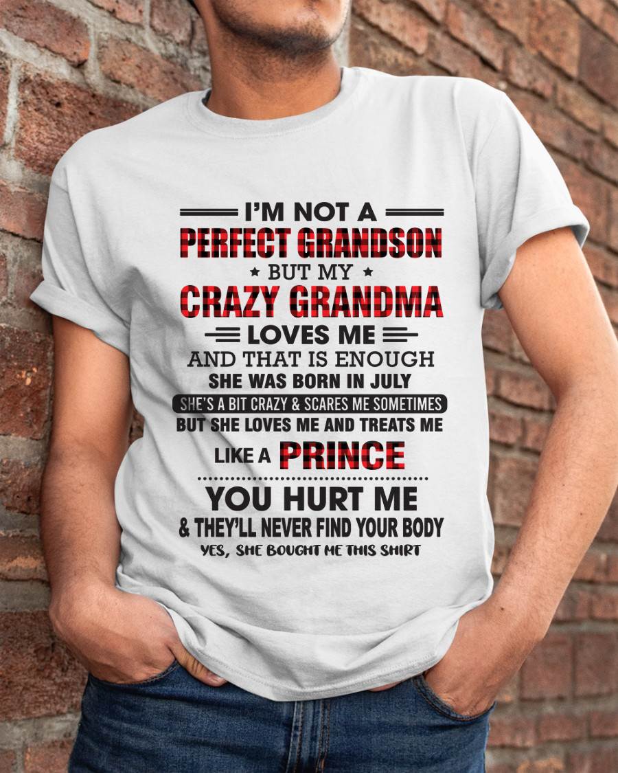 JULY - PROUD GRANDSON OF A CRAZY GRANDMA - FROM GRANDMA - TLEE07 (SKU2603-71-07)