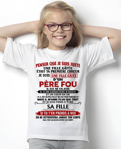 JUIN / PAPA FOU, FILLE GÂTÉE - CADEAU DE PAPA - TLEE06 (SKU2605-354-06)