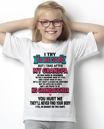 NOVEMBER - I TRY TO BE GOOD BUT I TAKE AFTER MY GRANDPA - FROM GRANDPA - TLEE11 (SKU2606-212-11)