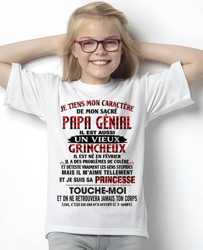 FÉVRIER / FILLE À PAPA GÂTÉE ET FIÈRE - CADEAU DE PAPA - TLEE02 (SKU2605-355-02)