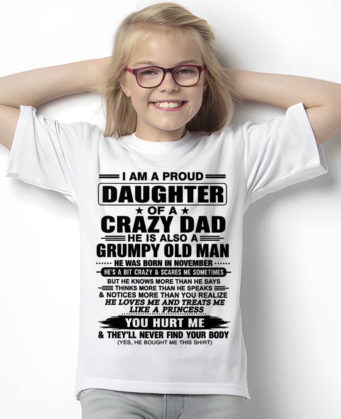 NOVEMBER DAD - GRUMPY OLD MAN, LOVING FATHER - FROM DAD - TLEE11 (SKU2606-302-11)