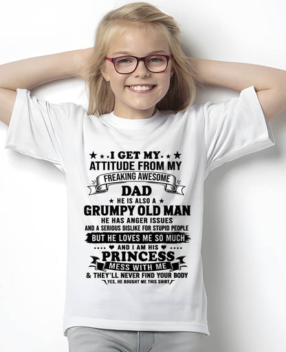 AWESOME DAD PRINCESS SHIRT - FROM DAD - TLEE00 (SKU2607-352-00)