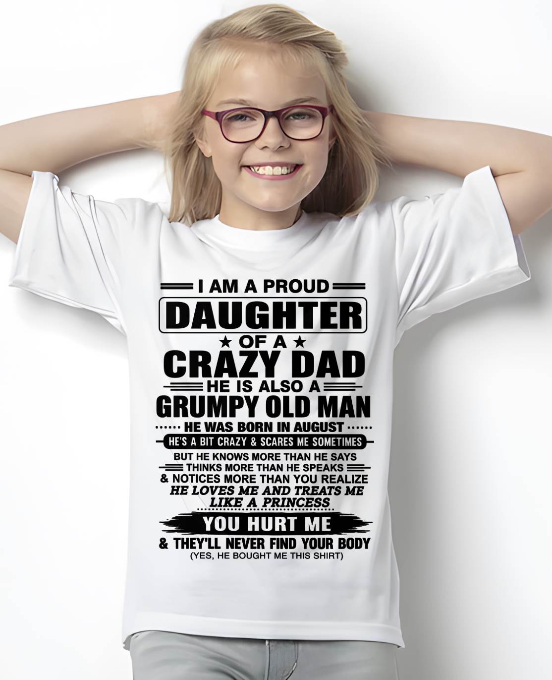 AUGUST DAD - GRUMPY OLD MAN, LOVING FATHER - FROM DAD - TLEE08 (SKU2606-302-08)