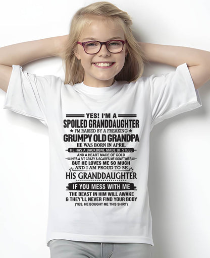 APRIL - YES! I'M A SPOILED GRANDDAUGHTER I'M RAISED BY A FREAKING GRUMPY OLD GRANDPA - FROM GRANDPA - TLEE04 (SKU12-129-04)