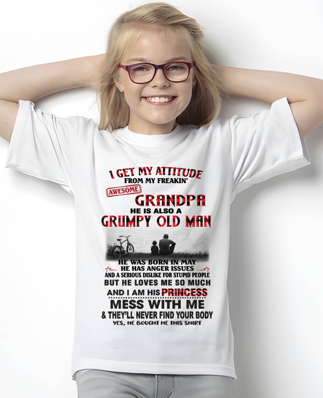 MAY GRANDPA - GRUMPY • AWESOME • PROTECTIVE - FROM GRANDPA - TLEE05 (SKU2605-176-05)
