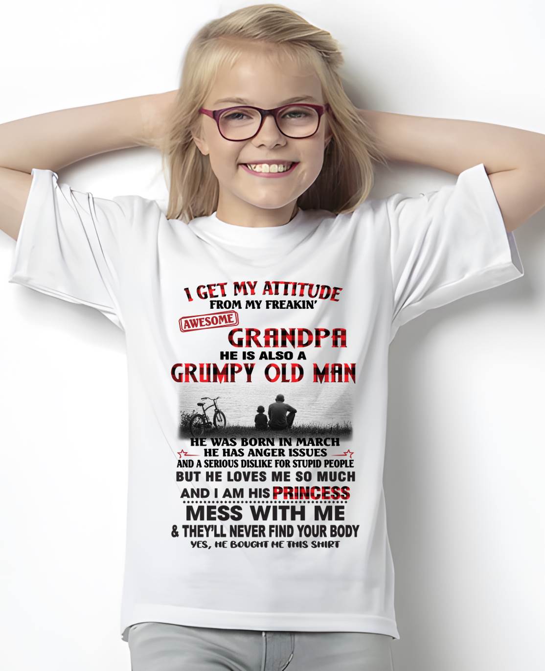 MARCH GRANDPA - GRUMPY • AWESOME • PROTECTIVE - FROM GRANDPA - TLEE03 (SKU2605-176-03)