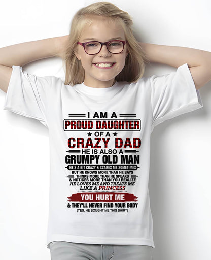 BEST DAD BEST DAUGHTER SHIRT - FROM DAD - TLEE00 (SKU2608-27-00)