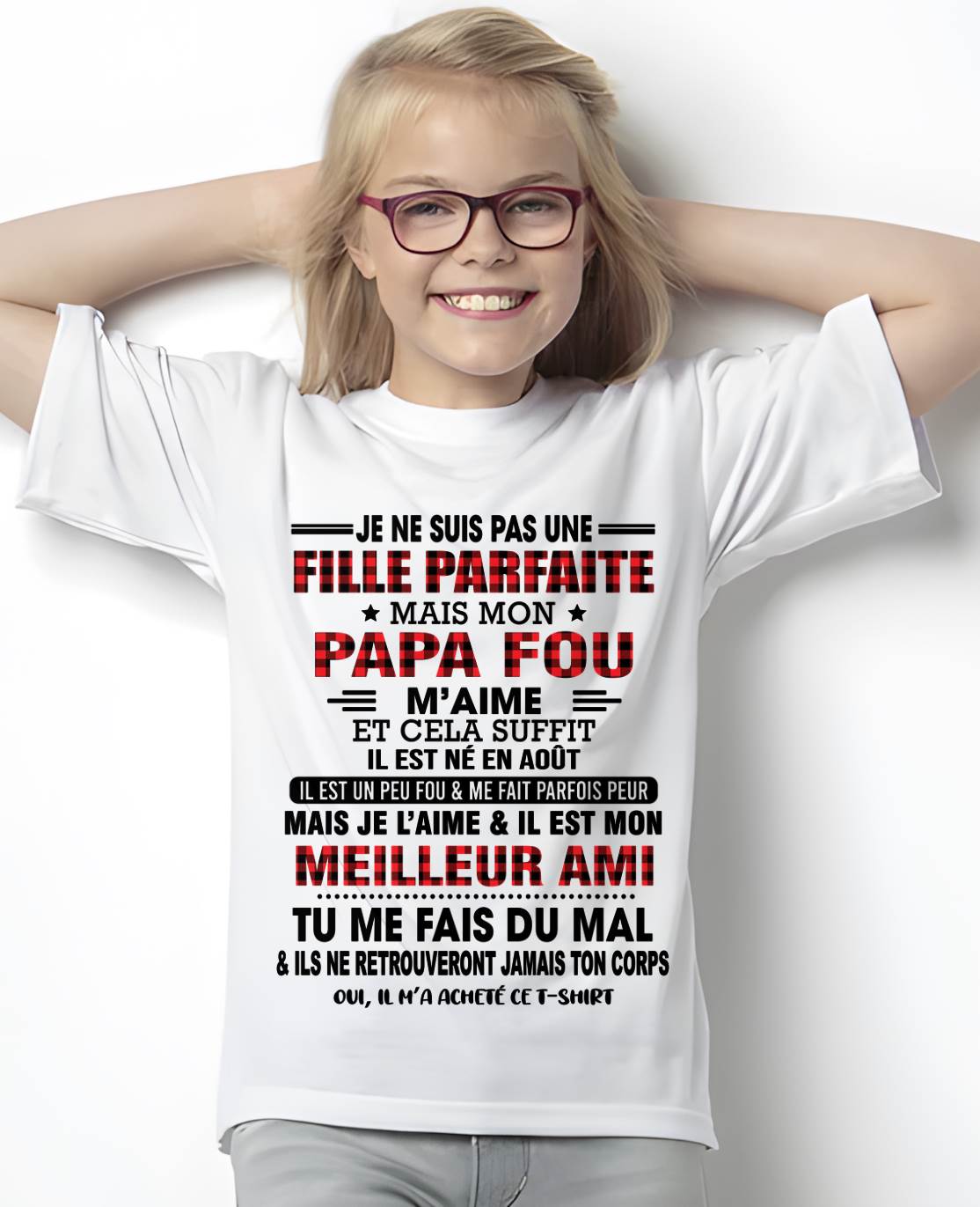 AOÛT / MON PAPA, MON HÉROS - CADEAU DE PAPA - TLEE08 (SKU2605-428-08)