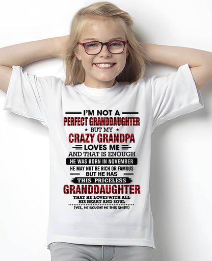 NOVEMBER - PRICELESS GRANDDAUGHTER - FROM GRANDPA - TLEE11 (SKU2608-446-11)