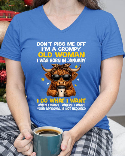 JANUARY BORN WOMAN FUNNY SHIRT - FOR WOMEN - TLEE01 (SKU2607-217-01)