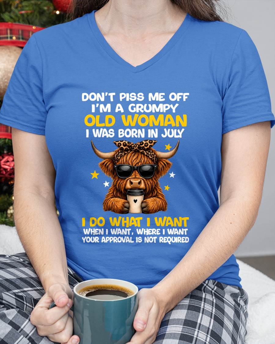 JULY BORN WOMAN FUNNY SHIRT - FOR WOMEN - TLEE07 (SKU2607-217-07)
