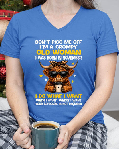 NOVEMBER BORN WOMAN FUNNY SHIRT - FOR WOMEN - TLEE11 (SKU2607-217-11)