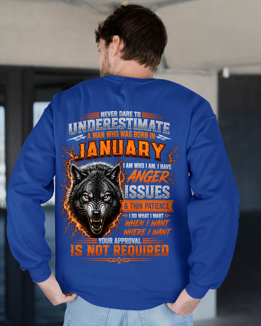 JANUARY MAN I DO WHAT I WANT SHIRT - FOR MAN - TLEE01 (SKU2608-244-01)