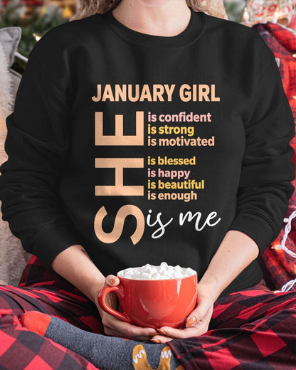 JANUARY GIRL - SELF LOVE TYPOGRAPHY - FOR WOMEN - TLEE01 (SKU2606-255-01)