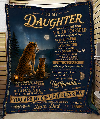 Special Gift For Your Daughter Blanket - From Dad (SKU2606-316)