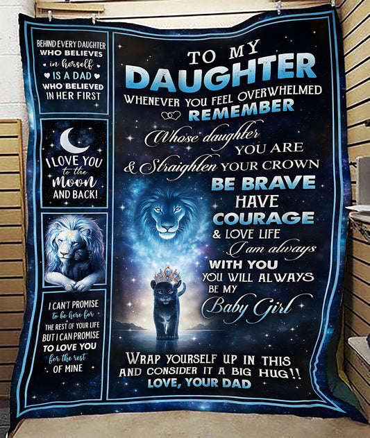 Special Gift For Your Daughter Blanket - From Dad (SKU2604-125) FULL