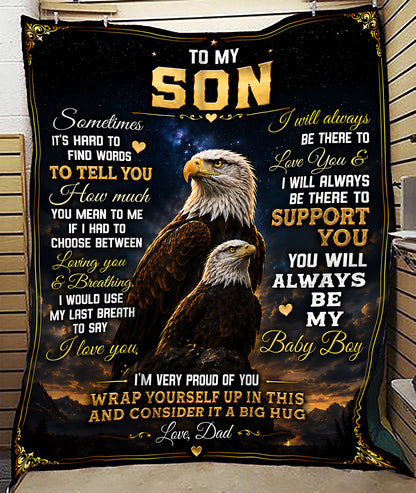 Special Gift For Your Son Blanket - From Dad (SKU2605-89)