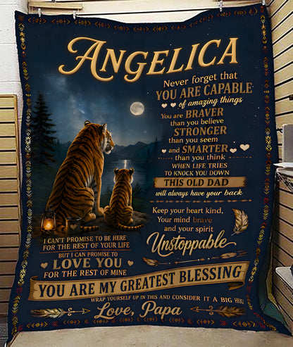 Special Gift For Your Daughter Blanket - From Dad (SKU2606-350)