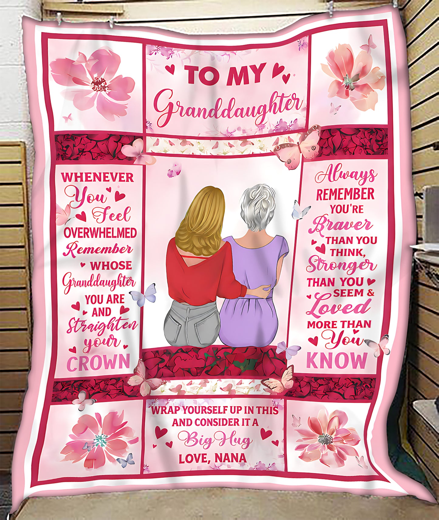 Special Gift For Your Granddaughter Blanket - From Grandma (SKU2605-235)