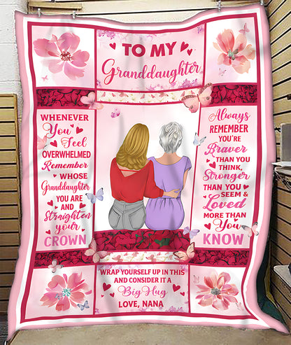 Special Gift For Your Granddaughter Blanket - From Grandma (SKU2605-235)