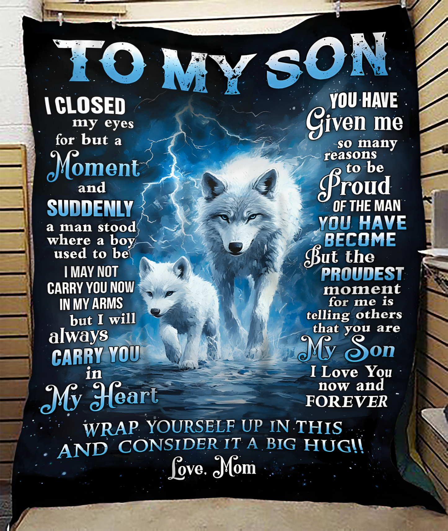 Special Gift For Your Son Blanket - From Mom (SKUB11-131)