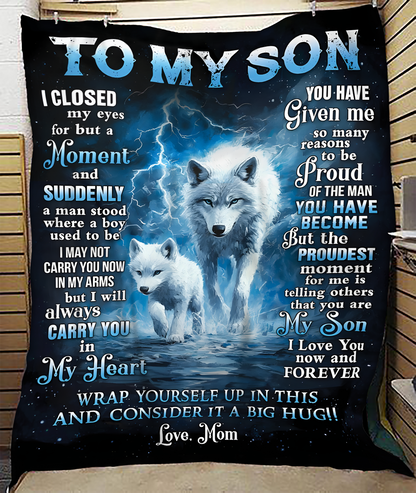 Special Gift For Your Son Blanket - From Mom (SKUB11-131)