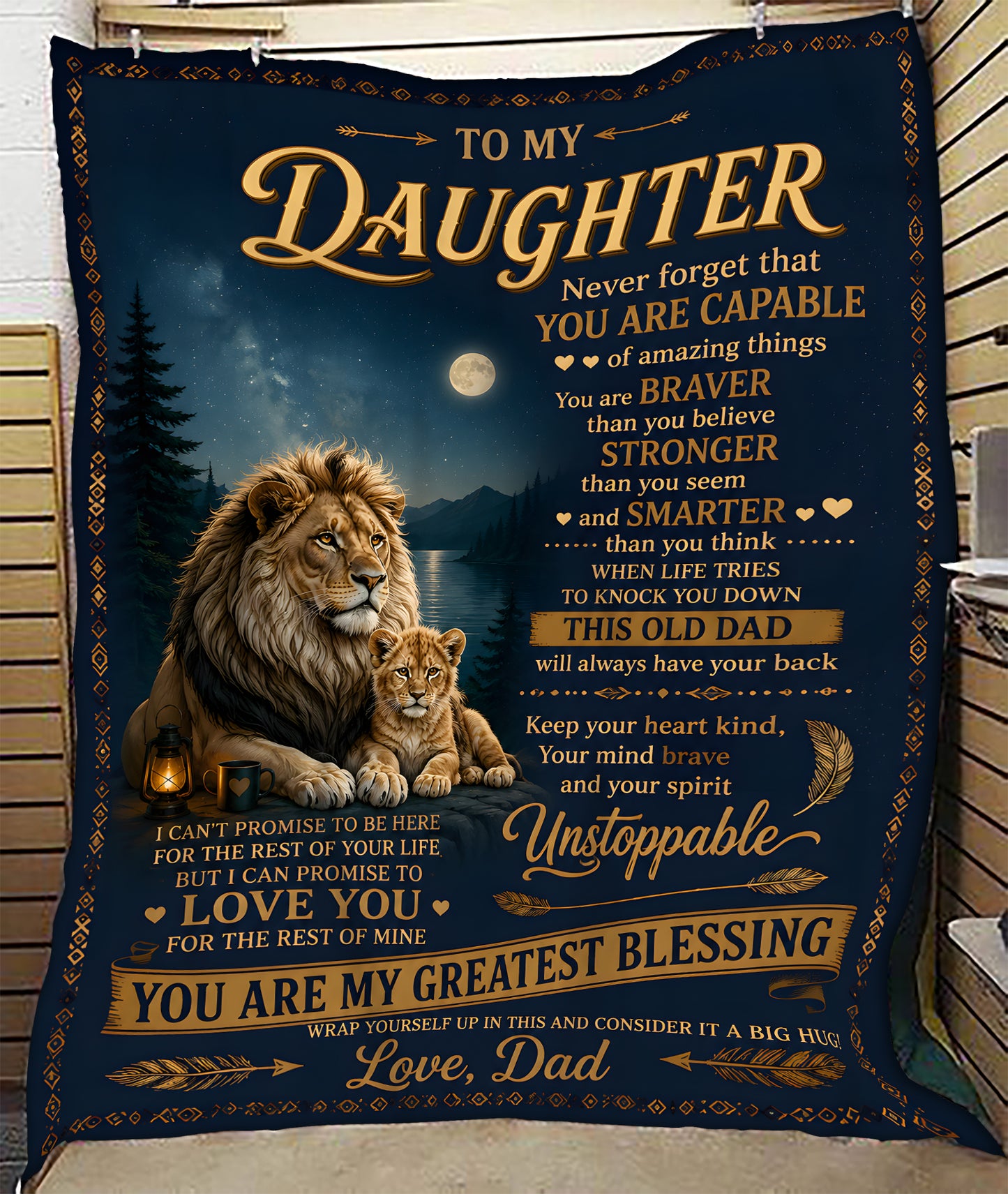 Special Gift For Your Daughter Blanket - From Dad (SKU2607-286)