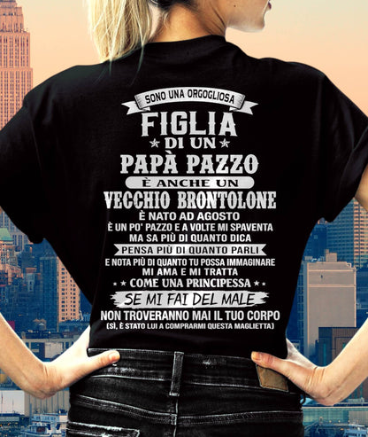 AGOSTO / FIGLIA DI UN PAPÀ PAZZO - REGALO DA PAPÀ  - TLEE08 (SKU2606-155-08)