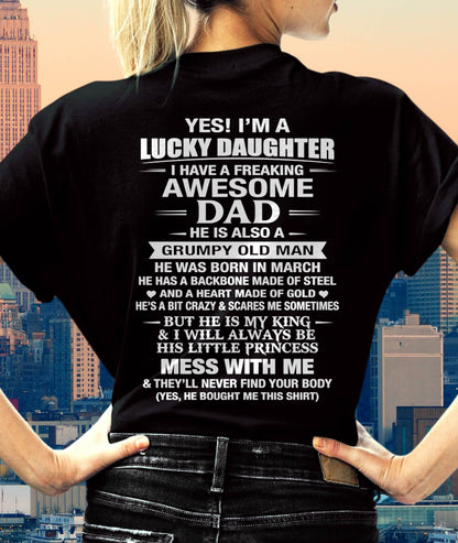 MARCH - BEHIND EVERY STRONG GIRL IS AN AWESOME DAD - FROM DAD - TLEE03 (SKU2605-405-03)