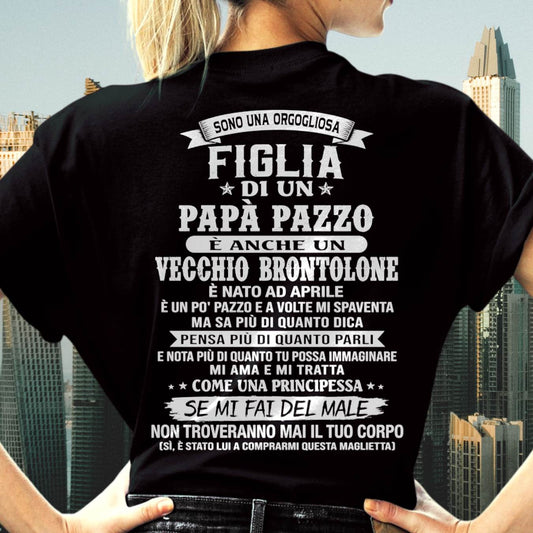 APRILE / FIGLIA DI UN PAPÀ PAZZO - REGALO DA PAPÀ  - TLEE04 (SKU2606-155-04)