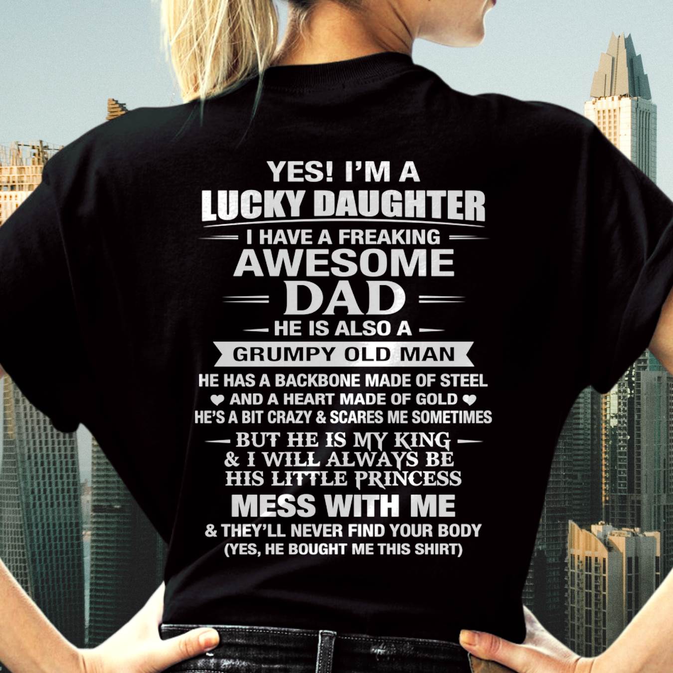 BEHIND EVERY STRONG GIRL IS AN AWESOME DAD - FROM DAD - TLEE00 (SKU2605-405-00)